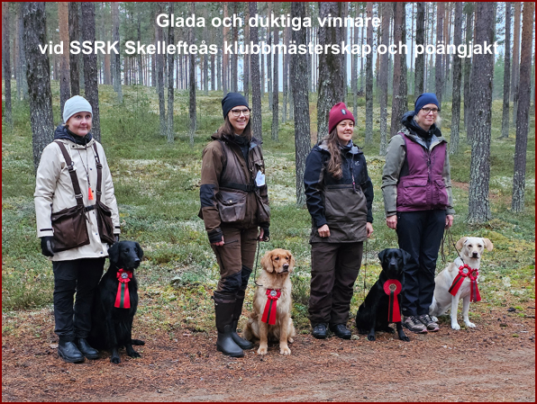 Glada och duktiga vinnare vid SSRK Skellefteås klubbmästerskap och poängjakt .